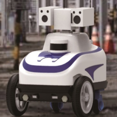 轮式小型两驱智能巡检机器人